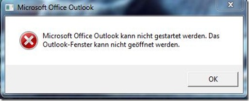 Outlook Fehler